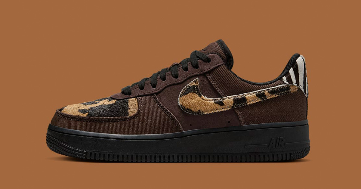 Nike animal print air force sales